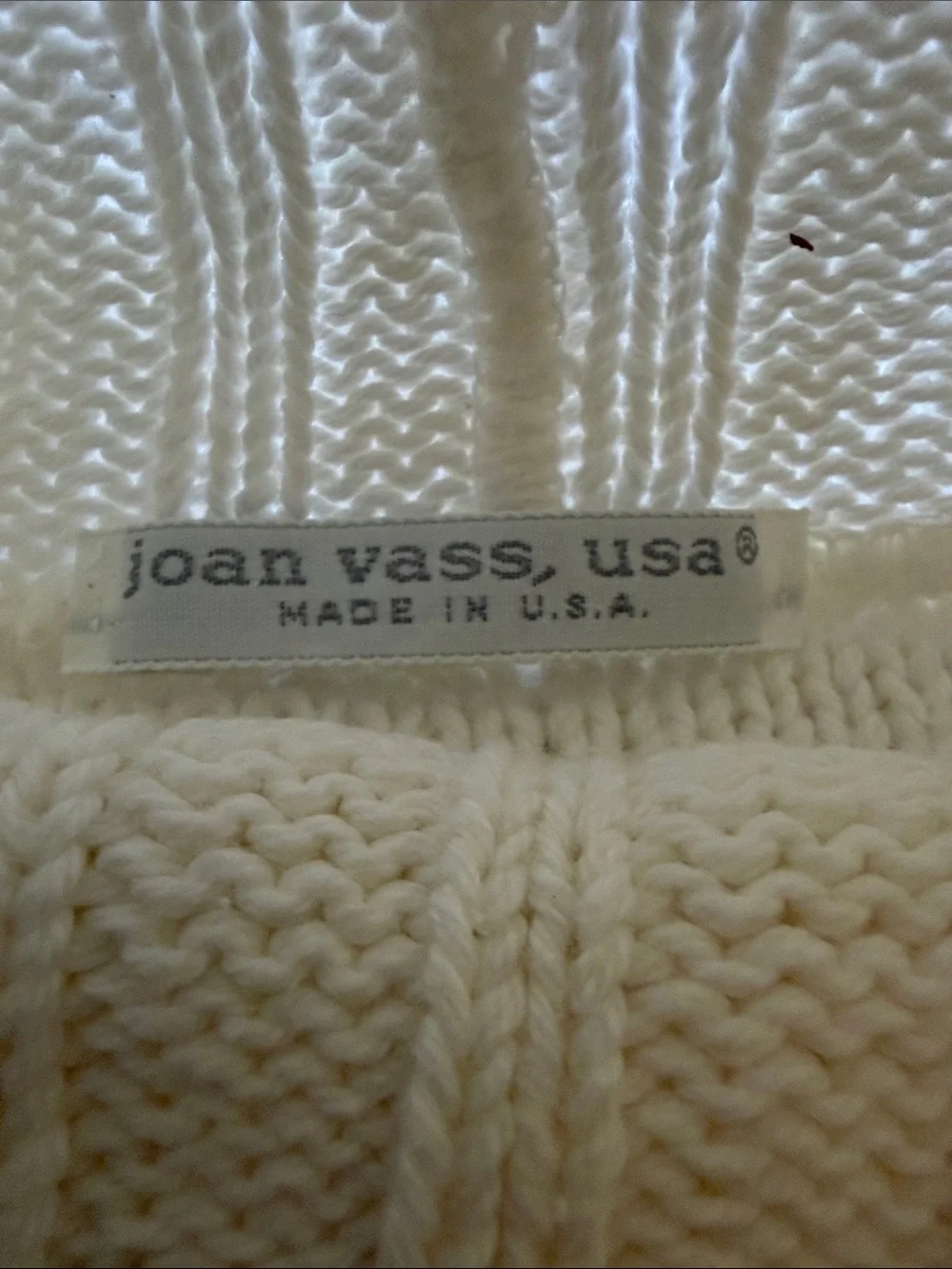 Joan Vass cream mock